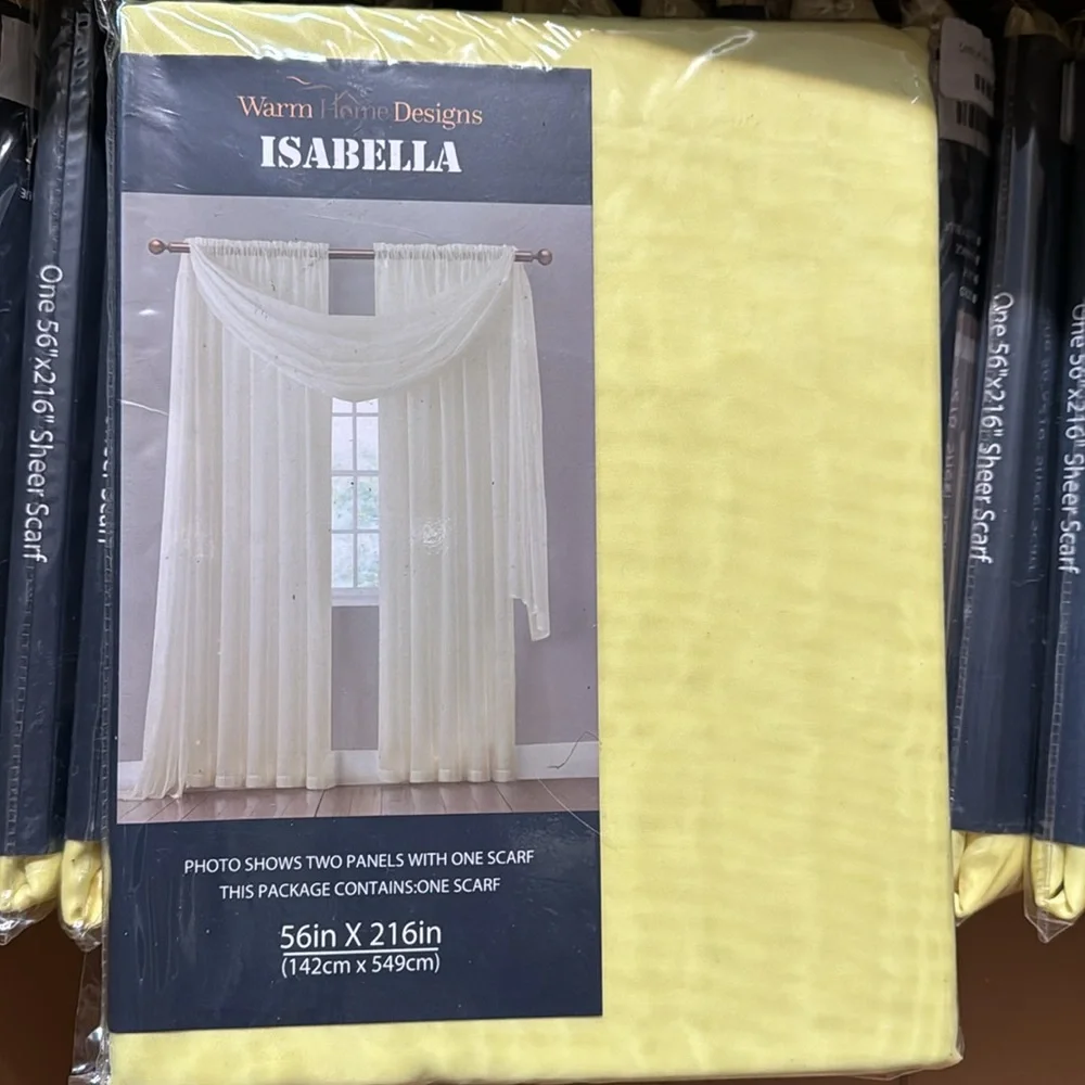 Isabella Yellow Scarf window